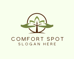 Nature Tree Planting  logo design