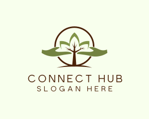 Nature Tree Planting  logo design