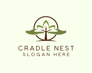 Nature Tree Planting  logo design