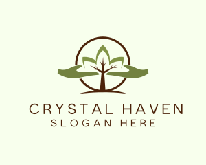 Nature Tree Planting  logo design