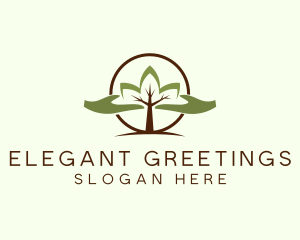 Nature Tree Planting  logo design