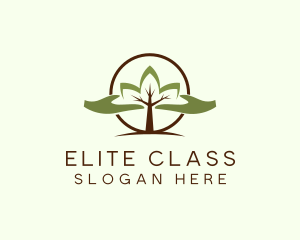 Nature Tree Planting  logo design