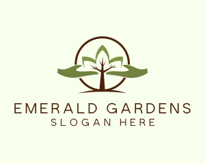 Nature Tree Planting  logo design