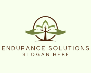 Nature Tree Planting  logo design