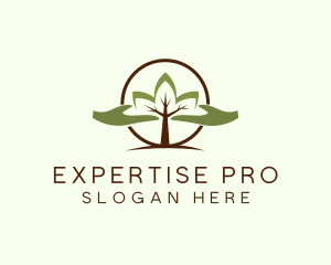 Nature Tree Planting  logo design