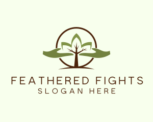 Nature Tree Planting  logo design