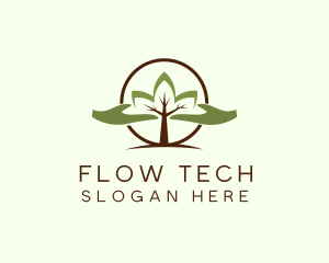 Nature Tree Planting  logo design