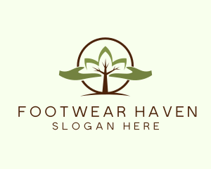 Nature Tree Planting  logo design