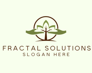 Nature Tree Planting  logo design