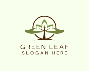 Nature Tree Planting  logo design