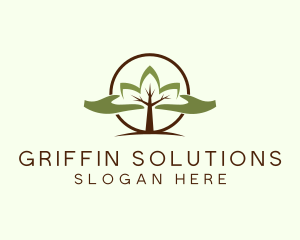 Nature Tree Planting  logo design