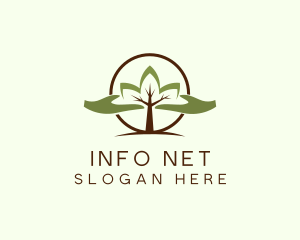 Nature Tree Planting  logo design