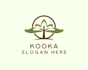 Nature Tree Planting  logo design