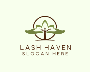 Nature Tree Planting  logo design