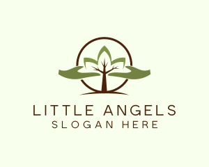 Nature Tree Planting  logo design