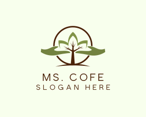 Nature Tree Planting  logo design