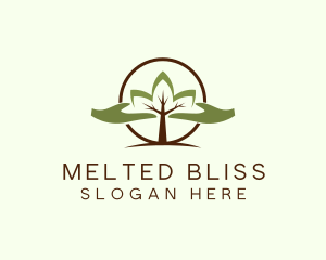 Nature Tree Planting  logo design