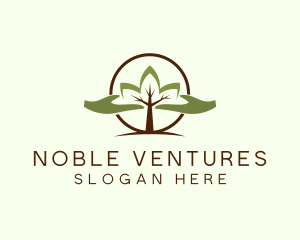 Nature Tree Planting  logo design