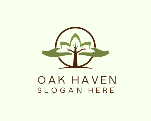 Nature Tree Planting  logo design