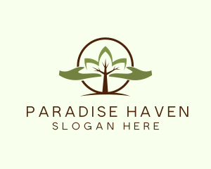 Nature Tree Planting  logo design