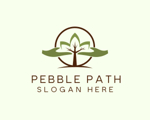 Nature Tree Planting  logo design