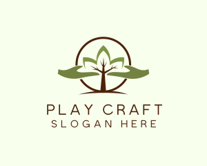 Nature Tree Planting  logo design