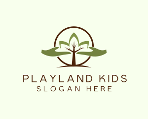 Nature Tree Planting  logo design