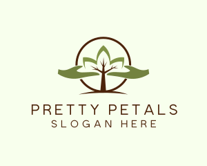 Nature Tree Planting  logo design