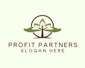 Nature Tree Planting  logo design