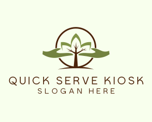 Nature Tree Planting  logo design