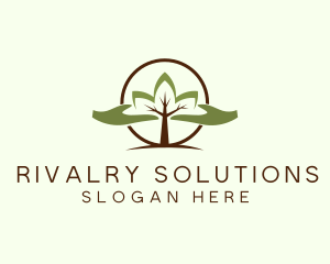 Nature Tree Planting  logo design