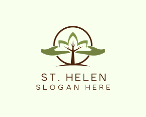 Nature Tree Planting  logo design