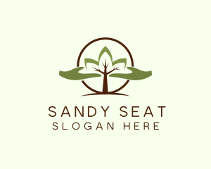 Nature Tree Planting  logo design