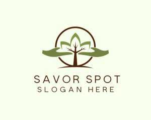 Nature Tree Planting  logo design