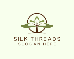 Nature Tree Planting  logo design