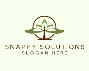 Nature Tree Planting  logo design