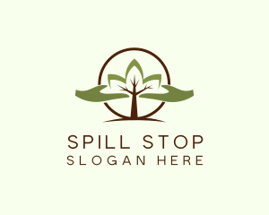 Nature Tree Planting  logo design