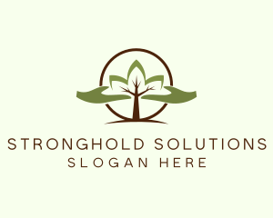 Nature Tree Planting  logo design