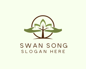 Nature Tree Planting  logo design