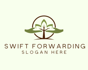 Nature Tree Planting  logo design