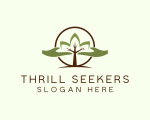 Nature Tree Planting  logo design