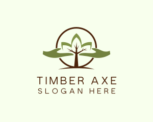 Nature Tree Planting  logo design