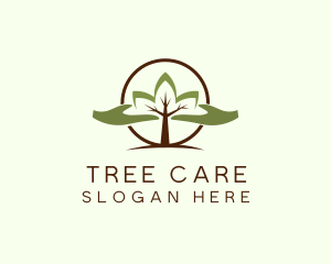 Nature Tree Planting  logo design