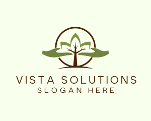 Nature Tree Planting  logo design