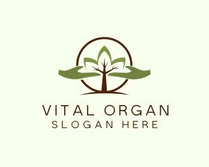 Nature Tree Planting  logo design