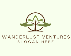 Nature Tree Planting  logo design