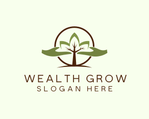 Nature Tree Planting  logo design