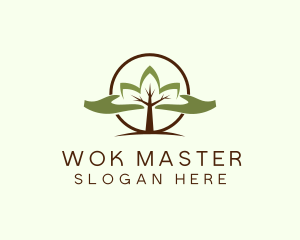 Nature Tree Planting  logo design