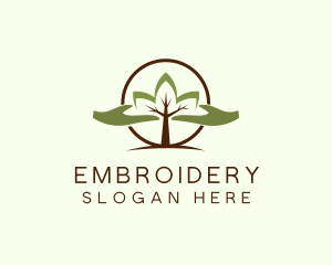 Nature Tree Planting  logo design