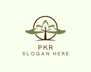 Nature Tree Planting  logo design